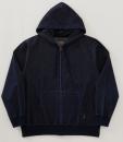 デニムライクジップパーカ
