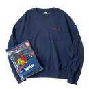 FRUIT OF THE LOOM×BLUE BLUEニットライクCNポケットLS