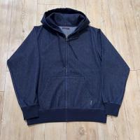 デニムライクジップパーカ