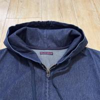 デニムライクジップパーカ