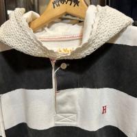 HOLLYWOOD RANCH MARKET ブロックプリント ラガーフーディ ウィメンズ