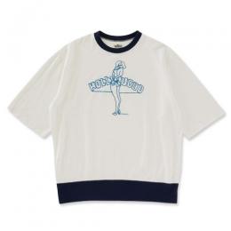 サマーウラケレフトハンドドローイングガールショートスリーブTシャツ