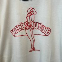 サマーウラケレフトハンドドローイングガールショートスリーブTシャツ