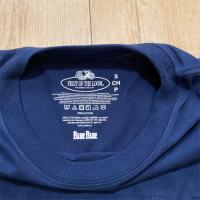 FRUIT OF THE LOOM BLUE BLUE COTTON 2P TEE NAVY