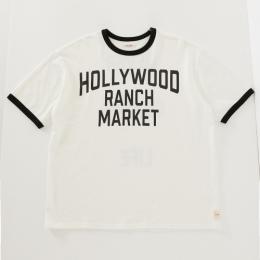 ガーゼウラケHRMプリントリンガーTEE