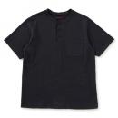 ヘビースラブテンジクヘンリーネックポケットTee