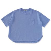 H R MARKET WWスラブテンジクHエンブロイダリーラウンドヘムSS TEE