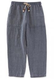 LINEN DENIM BAKERPANTS