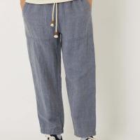 LINEN DENIM BAKERPANTS