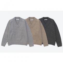 MELANGE V-NECK KNIT