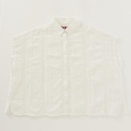 H.R.MARKET パッチワークレースフレンチスリーブシャツ
