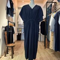 BLUE BLUE リネンレーヨンストレッチワンピース