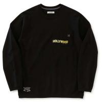 グラデーションハリウッドプリント ポケットロングスリーブTEE