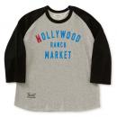 ガーゼウラケ WINDOWSIGN HRM LOGOプリントラグランTEE