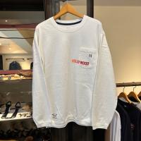 グラデーションハリウッドプリント ポケットロングスリーブTEE