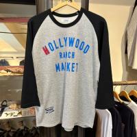 ガーゼウラケ WINDOWSIGN HRM LOGOプリントラグランTEE