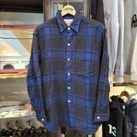 インディアプリント ブロックネルチェックシャツ