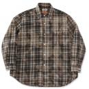 Uneven Dyed flannel shirt