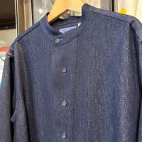 BLUE BLUE JAPAN ゴールドヤーンインディゴ バンドカラーシャツワンピース