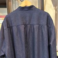 BLUE BLUE JAPAN ゴールドヤーンインディゴ バンドカラーシャツワンピース