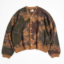 TOWNCRAFTxHSD SHAGGY PATTERNED CARDIGAN