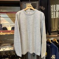 ウェーブコットン エクストラファインメリノウール ウォッシャブル クルーネックセーター