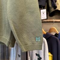 ウェーブコットン エクストラファインメリノウール ウォッシャブル クルーネックセーター