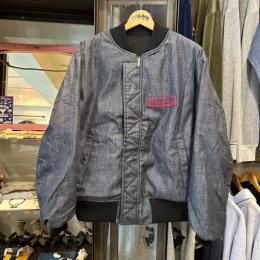 リサイクルポリエステル　ハンドルBLUEBLUEパッチ　MA-1ジャケット