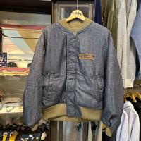 リサイクルポリエステル　ハンドルBLUEBLUEパッチ　MA-1ジャケット