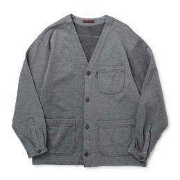 フリースライニング ツイルジャージ シャツカーディガン