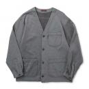 フリースライニング ツイルジャージ シャツカーディガン