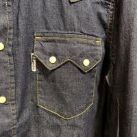 ライトデニム ウエスタンシャツ