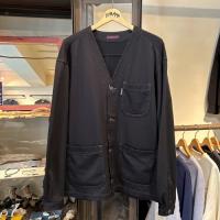 フリースライニング ツイルジャージ シャツカーディガン