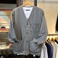 フリースライニング ツイルジャージ シャツカーディガン