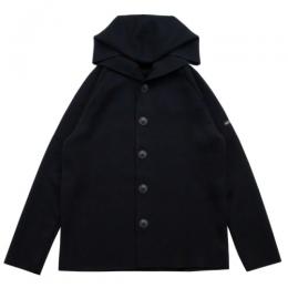 フードニットカーディガン