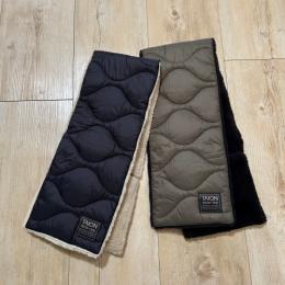 TAION ミリタリー リバーシブル ダウンマフラー-ソフトシェル