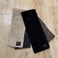 TAION ミリタリー リバーシブル ダウンマフラー-ソフトシェル