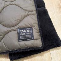 TAION ミリタリー リバーシブル ダウンマフラー-ソフトシェル