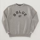B BLUE 67　メランジコットンニット