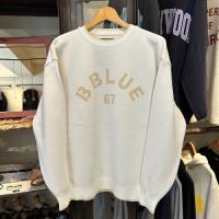 B BLUE 67　メランジコットンニット