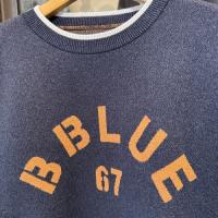 B BLUE 67　メランジコットンニット